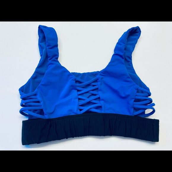 Victoria's Secret PINK Ultimate‎ Medium Support Unlined Sports Bra Blue Small - Picture 6 of 8